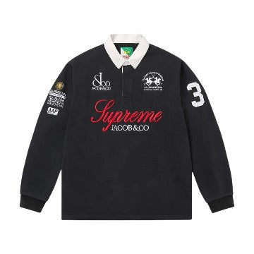 Supreme x Jacob & Co Rugby Polo Shirt - Black SS26